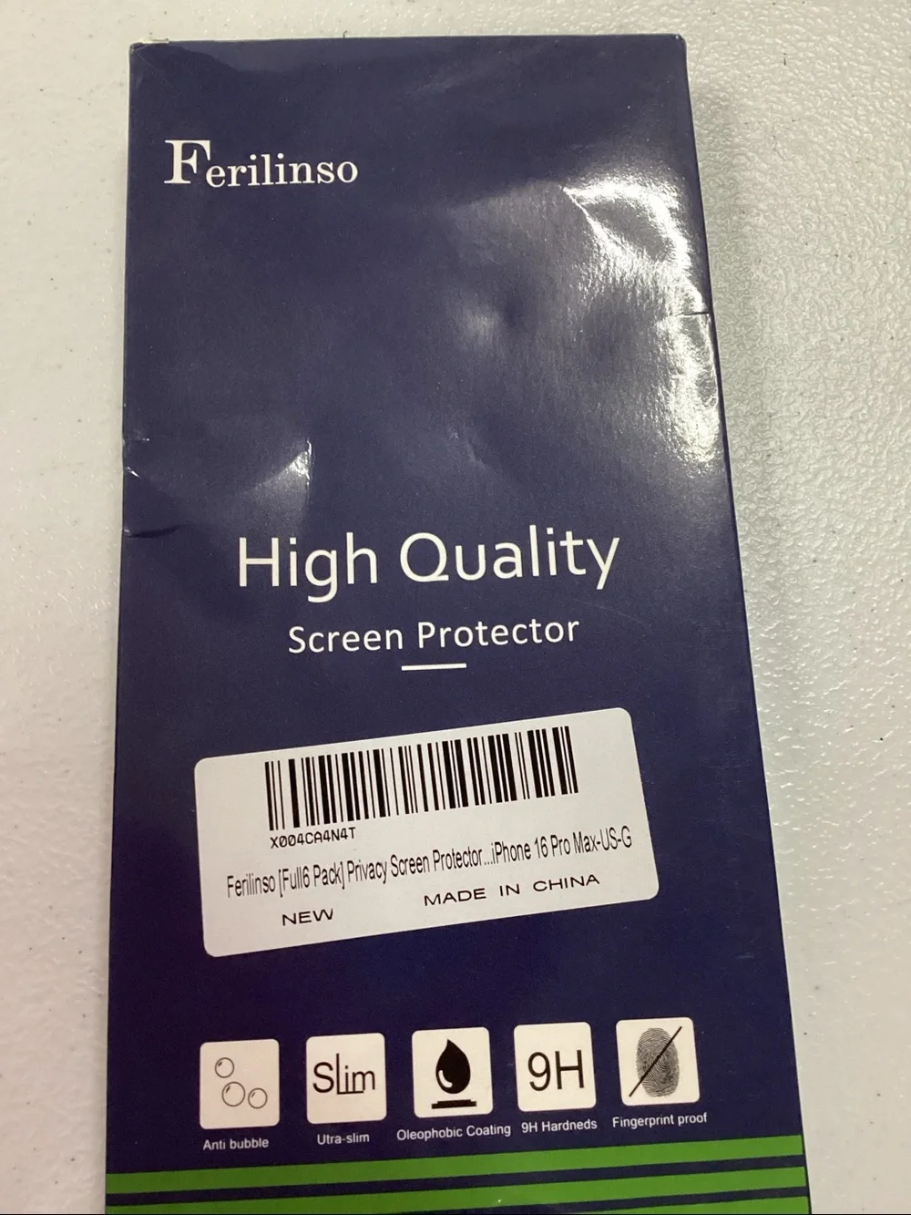 Ferilinso screen protector  for I phone 16 pro max